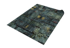 Mata jednostronna gumowa: Upadłe Miasto 44”x60” / 112x152 cm