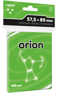 Rebel card sleeves: Standard American Premium (57.5x89 mm) Orion 100 pcs.