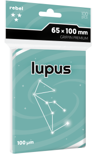 Rebel card sleeves: Griffin Premium (65x100 mm) Lupus 100 pcs.