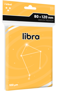 Rebel card sleeves: Medusa Premium (80x120 mm) Libra 100 pcs