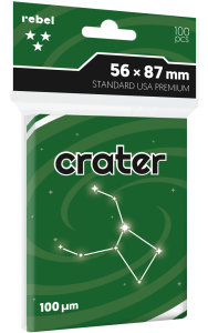 Rebel card sleeves: Standard USA Premium (56x87mm) Crater 100 pcs