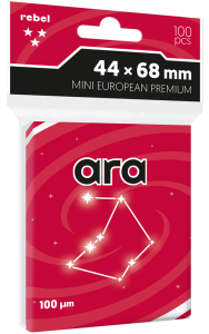 Rebel card sleeves: Mini European Premium (44x68 mm) Ara 100 pcs.
