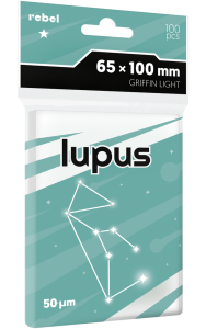 Rebel card sleeves: Griffin Light (65x100 mm) Lupus 100 pcs.