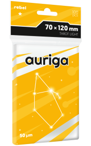 Rebel card sleeves: Tarot Light (70x120 mm) Auriga 100 pcs.