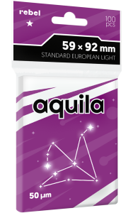 Rebel card sleeves: Standard European Light (59x92 mm) Aquila 100 pcs.