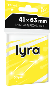 Rebel card sleeves: Mini American Light (41x63 mm) Lyra 100 pcs.