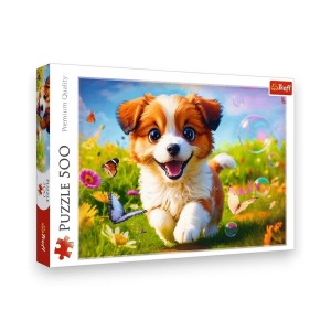 Puzzle 500 Wesoły piesek
