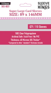 Koszulki na karty Sleeve Kings Super Large 89x146 mm 110 sztuk