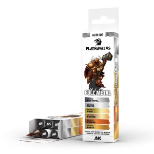 AK Interactive Playmarkers - Full Metal 6 szt.