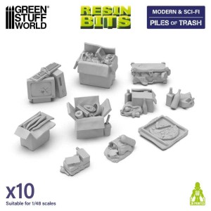 Green Stuff World: Modern & Sci-fi - Stosy śmieci (10 elementów)