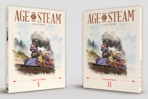 Age of Steam Deluxe: Expansion Volume V + VI + promo boards