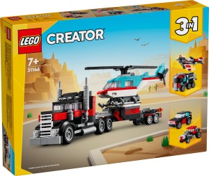 LEGO® Creator 31146 Ciężarówka z platformą i helikopterem