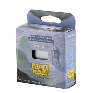Dragon Shield card sleeves: - Clear Non-Glare - Square - 100 pcs