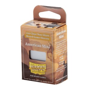 Dragon Shield card sleeves: - Clear Non-Glare - American Mini - 100 pcs