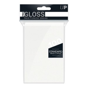 Koszulki na karty Ultra-Pro Pro-Gloss 66x91 mm 100 sztuk - Białe