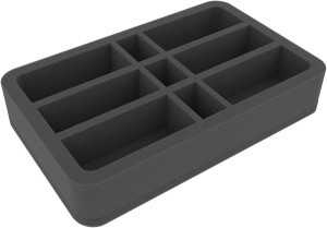 Felherr: Organizer z pianki - 275 mm x 172 mm x 50 mm - 9 przegródek