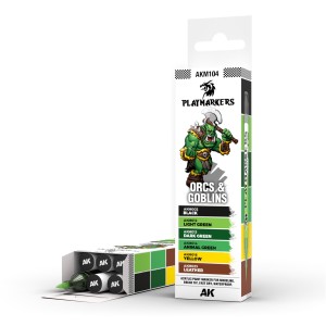 AK Interactive Playmarkers - Orcs & Goblins 6 szt.