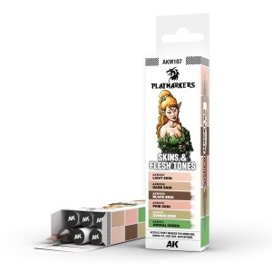 AK Interactive Playmarkers - Skin & Flesh Tones 6 szt.