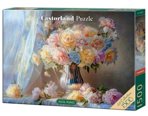 Puzzle 1500 Pastel Peonies
