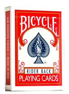 Karty do gry Bicycle Rider Back 808 Black Seal - czerwone