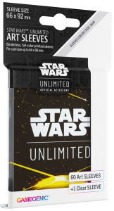 Koszulki na karty Gamegenic: Star Wars Unlimited - Art Back Yellow (66x92 mm) - 60 sztuk