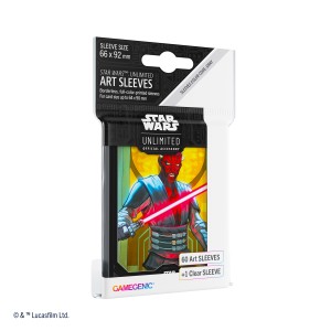 Koszulki na karty Gamegenic: Star Wars Unlimited - Art Darth Maul (66x92 mm) - 60 sztuk