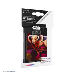 Koszulki na karty Gamegenic: Star Wars Unlimited - Art General Grievous (66x92 mm) - 60 sztuk