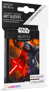 Koszulki na karty Gamegenic: Star Wars Unlimited - Art Kylo Ren (66x92 mm) - 60 sztuk