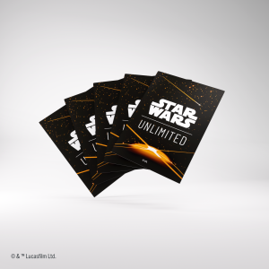 Koszulki na karty Gamegenic: Star Wars Unlimited - Art Back Orange (66x92 mm) - 60 sztuk