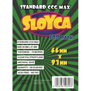 Sloyca card sleeves: Standard CCG MAX (66x91mm) 100 pcs