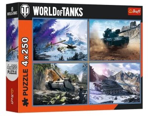 Puzzle 4x250 World of Tanks: The Great Tank Battle