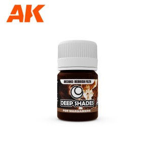 AK Interactive: Wash akrylowy Deep Shade - Reddish Filth - 30ml