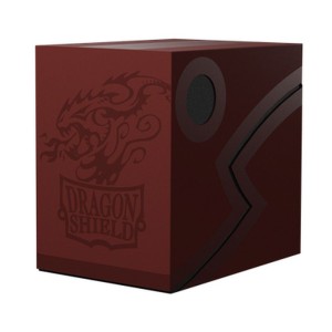 Dragon Shield Deck Double Shell Box - Blood Red/Black