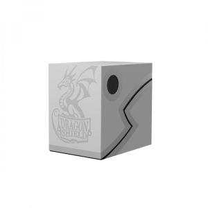 Dragon Shield Deck Double Shell Box - Ashen White/Black