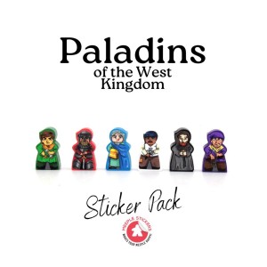 Meeple Stickers: zestaw naklejek do Paladyni Zachodniego Królestwa