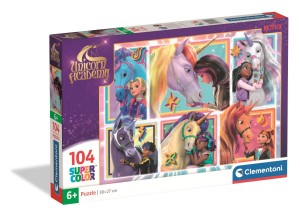 Puzzle 104 Supercolor. Unicorn Academy