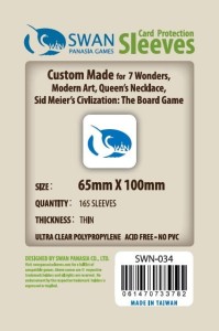 Koszulki na karty Swan Panasia 65x100 mm thin (cienkie) 165 sztuk