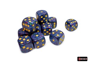 Kości Chessex - kostka k6 16mm Speckled Twilight