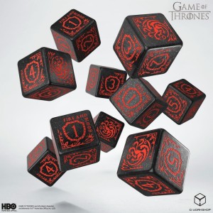 Gra o Tron - Zestaw Kości 10xK6 - Targaryen