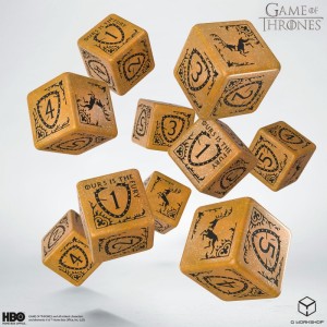 Gra o Tron - Zestaw Kości 10xK6 - Baratheon