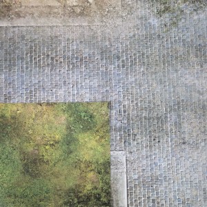 Mata lateksowa dwustronna: Pustynne gruzowisko 36”x36” / 91,5x91,5 cm