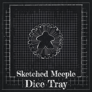 Dice Tray: Sketched Meeple