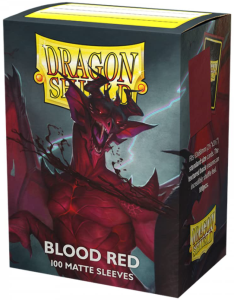 Koszulki na karty Dragon Shield: Standard CCG Matte - Blood Red - 100 sztuk