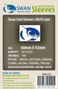 Koszulki na karty Swan Panasia 60x92 mm thin (cienkie) 160 sztuk
