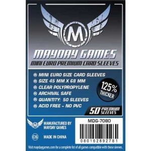 Koszulki na karty Mayday Mini Euro Premium 45x68 mm 50 sztuk