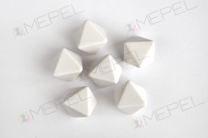Kości Chessex - czysta kostka k8 White