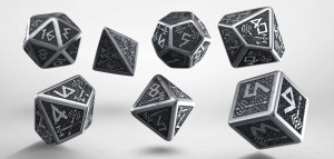 Komplet kości Krasnoludzki - metalowe