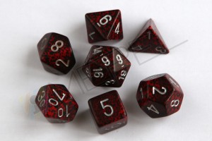 Kości Chessex - zestaw 7 kostek Speckled Silver Volcano