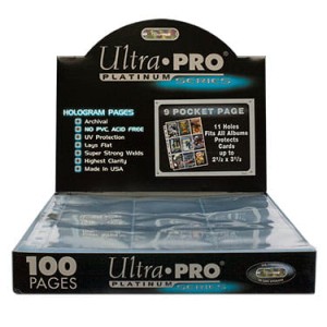 Strona do klasera Ultra-Pro Platinum Series 9 kieszeni na karty Standard - 63,5x88mm