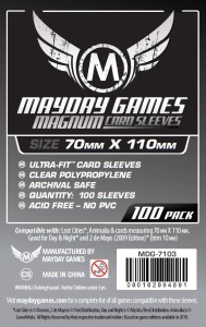 Koszulki na karty Mayday Magnum Silver 70x110 mm 100 sztuk